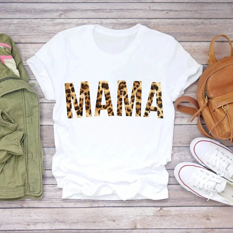 Family Cartoon Super Mom Life Momlife Mama Mother Summer Print Lady Outfits Top T Shirt Ladies Womens Graphic Female Tee T-Shirt