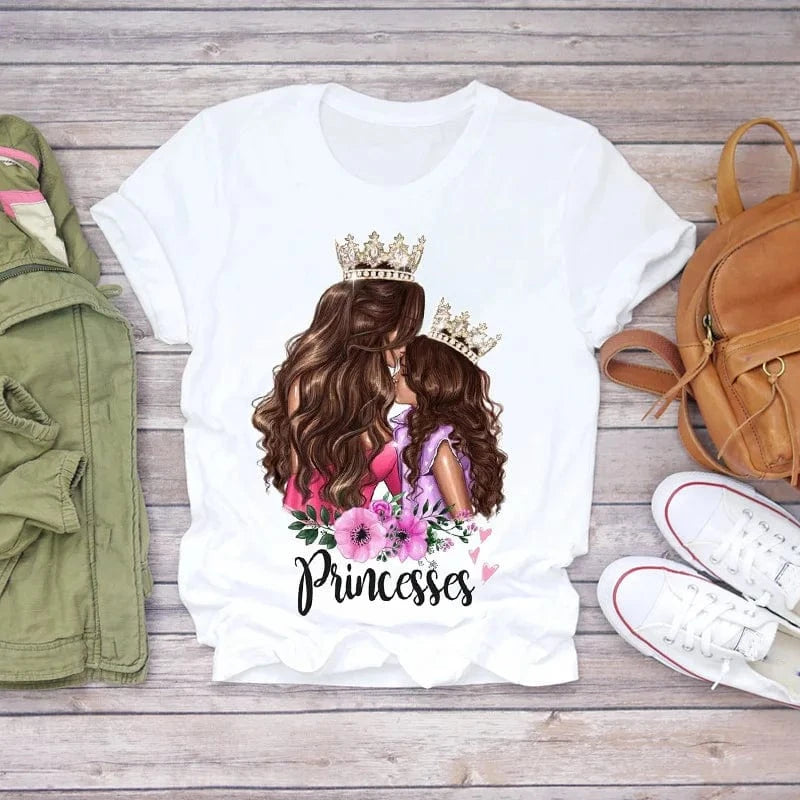 Family Cartoon Super Mom Life Momlife Mama Mother Summer Print Lady Outfits Top T Shirt Ladies Womens Graphic Female Tee T-Shirt