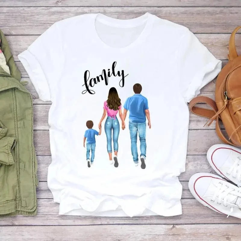 Family Cartoon Super Mom Life Momlife Mama Mother Summer Print Lady Outfits Top T Shirt Ladies Womens Graphic Female Tee T-Shirt