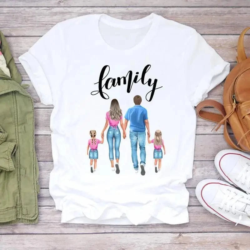 Family Cartoon Super Mom Life Momlife Mama Mother Summer Print Lady Outfits Top T Shirt Ladies Womens Graphic Female Tee T-Shirt