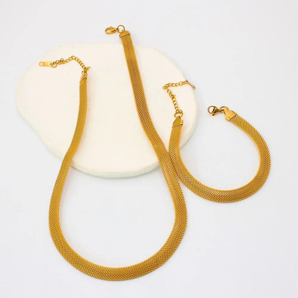 FANJIN Stainless Steel Mesh Bracelet Trendy Weave Fashion  Retention Hand Chain Jewelry for Girl Teen Women Wife