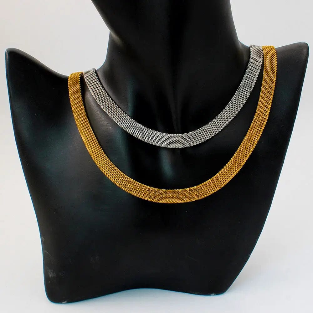 FANJIN Stainless Steel Mesh Bracelet Trendy Weave Fashion  Retention Hand Chain Jewelry for Girl Teen Women Wife