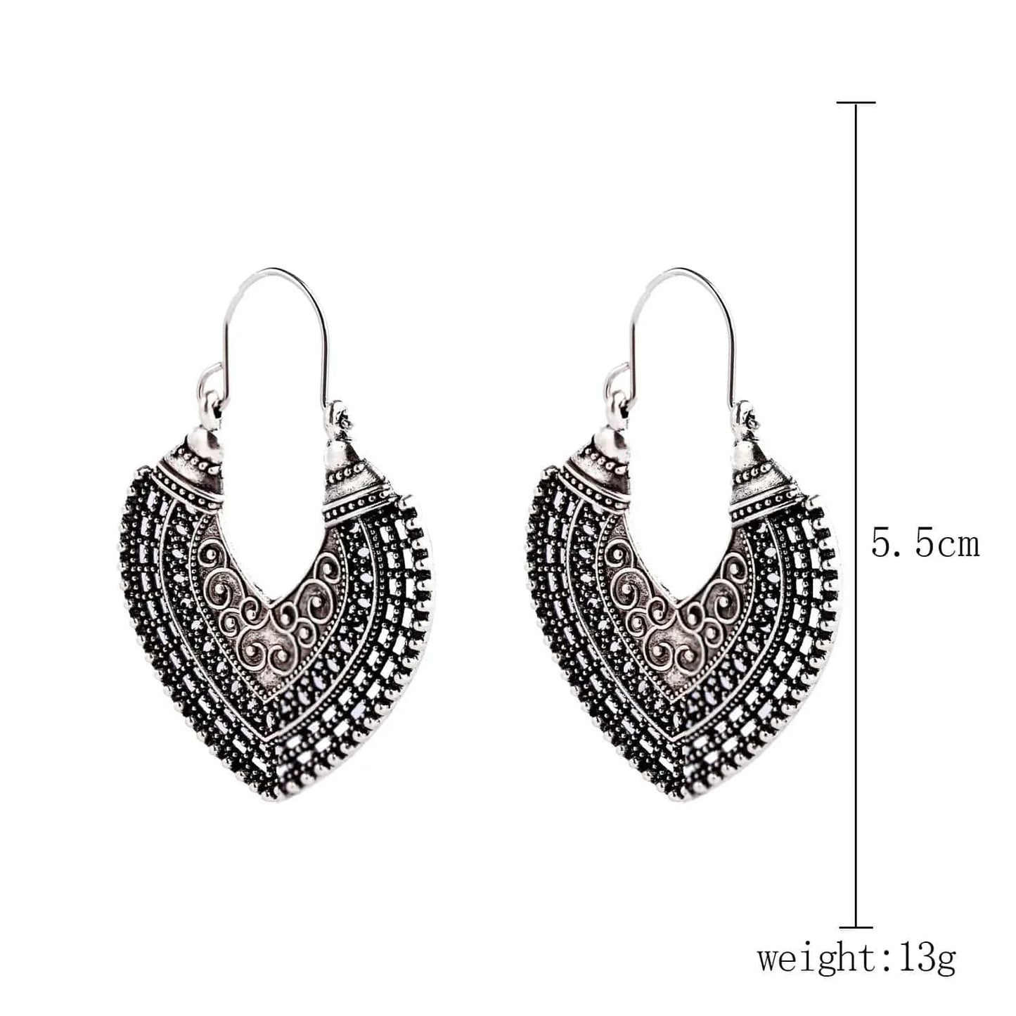fashion / 6 New Arrivals Retro Bohemian Turquoise Stone tribal earrings Vintage Drop Earrings Long Boho Earrings Jewelry for Women Gifts