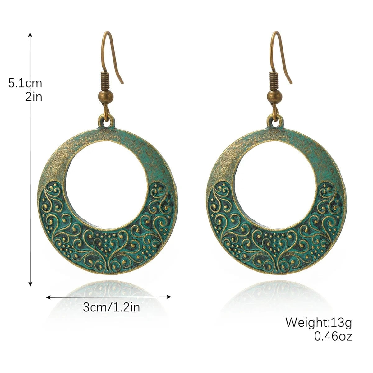 fashion / 8 New Arrivals Retro Bohemian Turquoise Stone tribal earrings Vintage Drop Earrings Long Boho Earrings Jewelry for Women Gifts