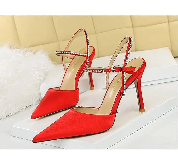 Fashion banquet sexy women's shoes stiletto high heels stain pointed T-strap sandals clear heels shoes