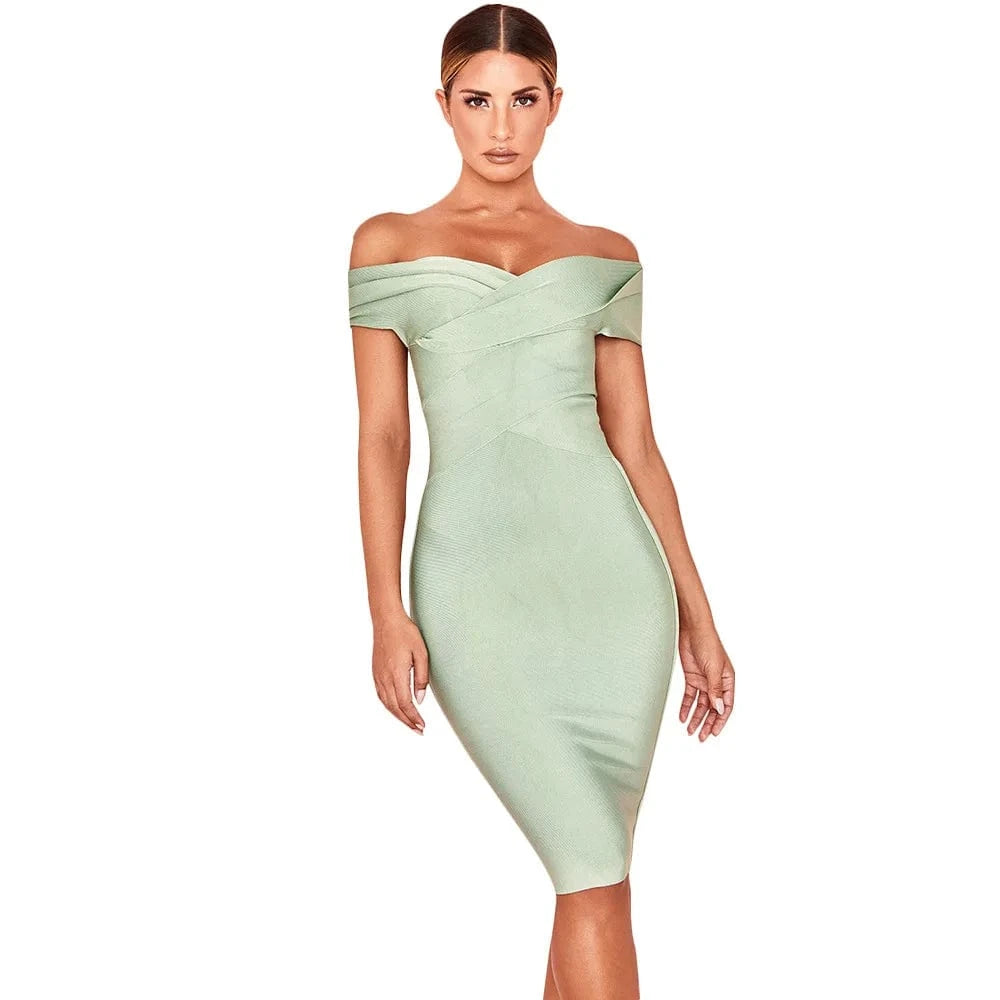 Fashion Design Women Elegant Solid Color Diamond Dress Sleeveless Bodycon Backless Zipper One Shoulder Party Dress