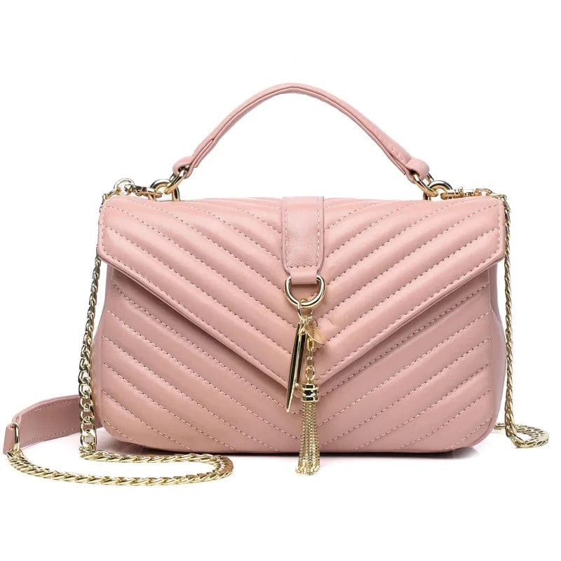fashion designer custom high quality luxury genuine leather metal decoration pendant women's shoulder messenger bags handbags