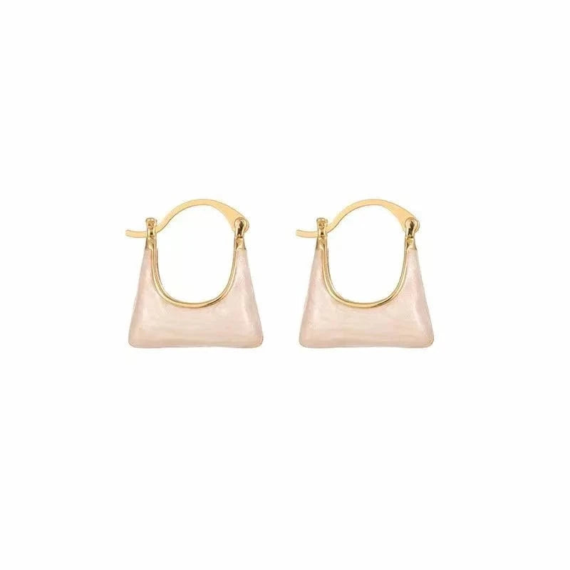 Fashion Earing 2024 Personalized Design Bag U Shape Hoop Earring Exquisite Daily Women Trendy Earrings Jewelry