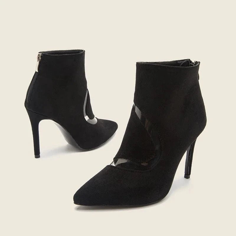Fashion Female Autumn Winter High Heels Stilettos Women Pointed-toe Suede Martin Boots Sexy Party Ladies Ankle Boots