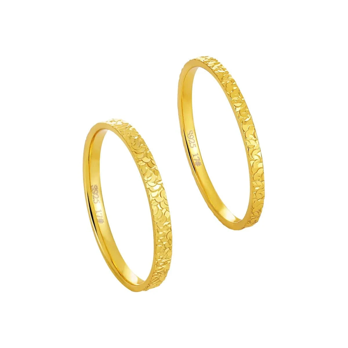 Fashion jewelry 925 silver rings for women 18K gold plated 925 sterling silver fragmented sparkling ring jewelry wholesale