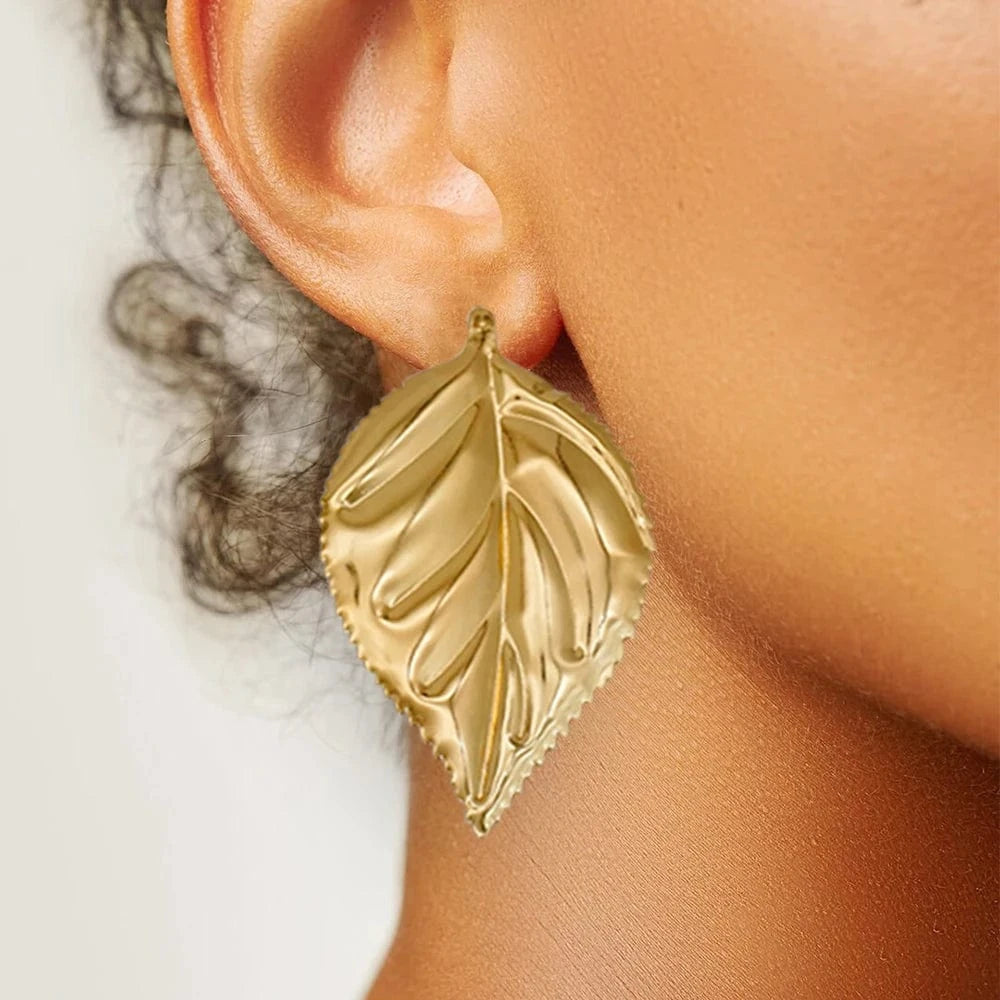 Fashion Jewelry Big Gold Color Round Geometric Earrings Dangle Drop Earrings For Women African Wedding Party Gifts