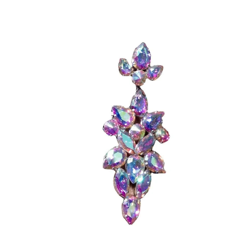 Fashion Jewelry Snowflake Crystal Earring Accessories Red Festive Women Jewelry Earrings For the Queen