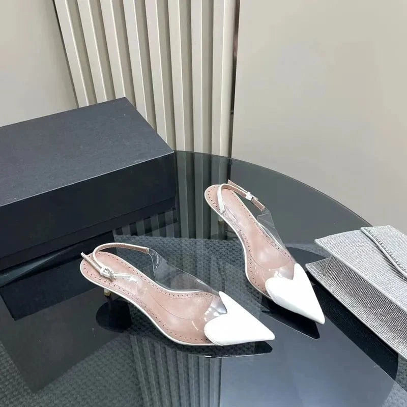 fashion new style office women's love shape high heels shoes luxury designer famous brands high heels women's sandals