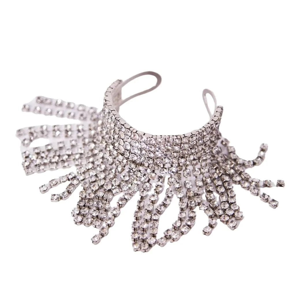 Fashion Rhinestone Tassel Bracelet Bangles Women Summer Beach Crystal Bracelets Bling Hand Chain Jewelry Decoration Wholesale