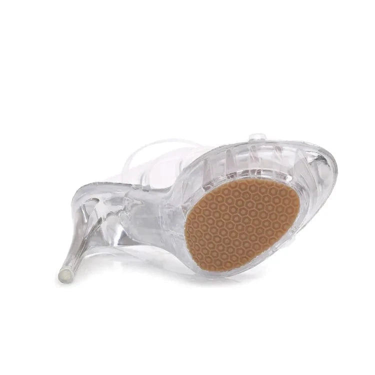 fashion sexy transparent for women stiletto platform high heel sandals