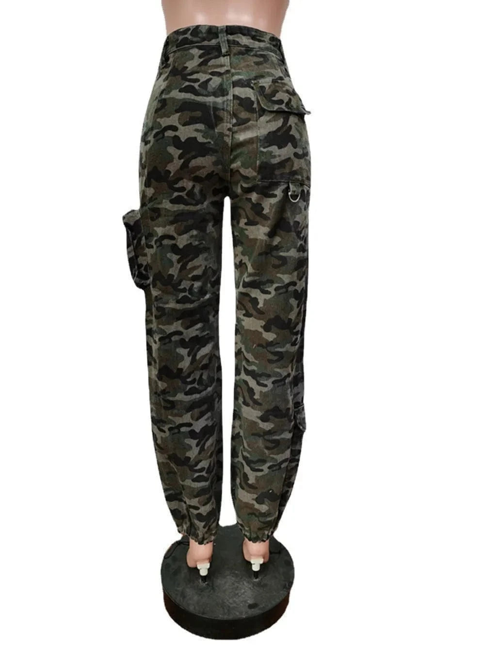 Fashion Streetwear Denim Cargo Pants Camouflage Pants Autumn Women Clothing Cotton for Trousers&Pants