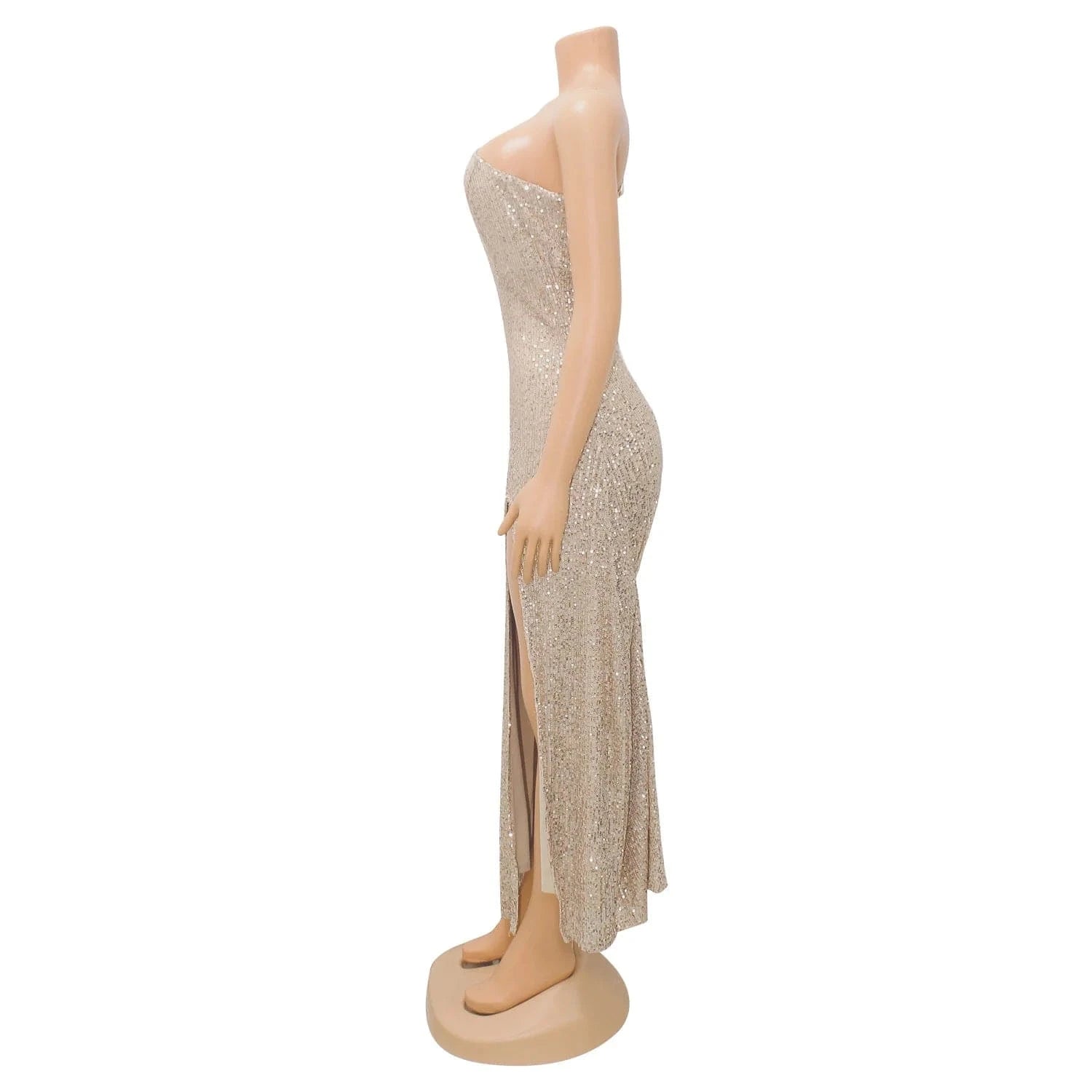 Fashion Summer Sexy Off-shoulder Sleeveless Beaded Dress Women Clothing Trendy Strapless Long Dress Ladies Party Dress