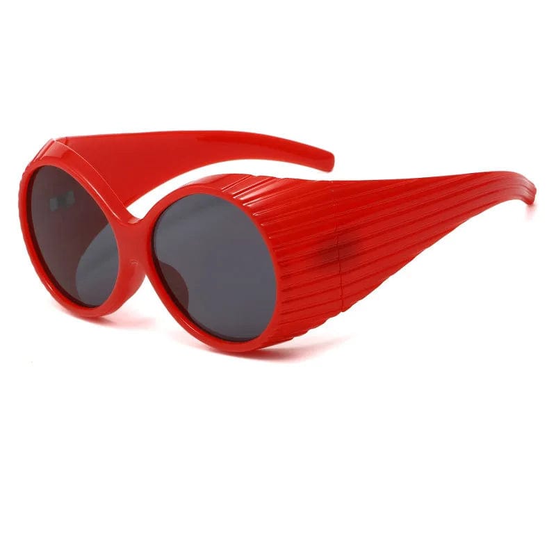 fashion sunglasses / 2 New 2024 Retro Oval Sunglasses Big Frame Modern Show Fashion Glasses Woman