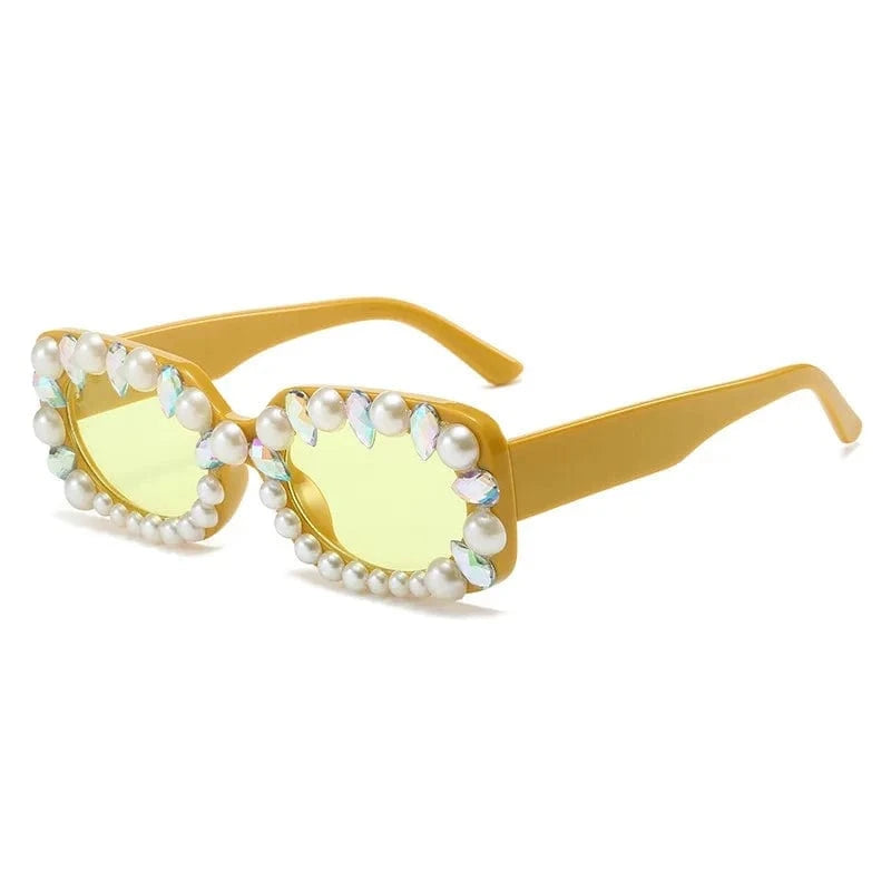 Fashion sunglasses / C4 LvCong New designer sunglasses uv protection full frame plastic diamond small square frame women sunglasses for show