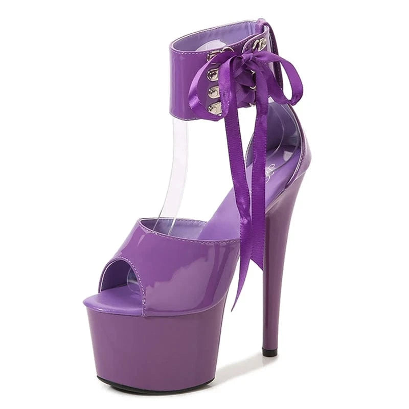 Fashion trendy women shoes 17 cm stilettos platform sandals strippers heels sexy ladies pole dance high heels sandals