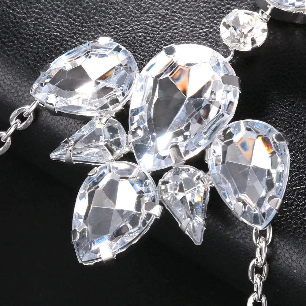 Fashion Water Drop Chest Chain Bra Necklace Summer Bikini New Geometric Waist Chain Women Sexy Body Jewelry