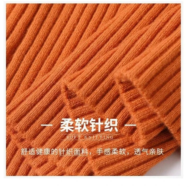 Fashion Zipper Short Knitted Cardigan Sweater 2025 Spring Autumn New Korean Versatile Coat Top Turn-Down Col Sweater Solid Color
