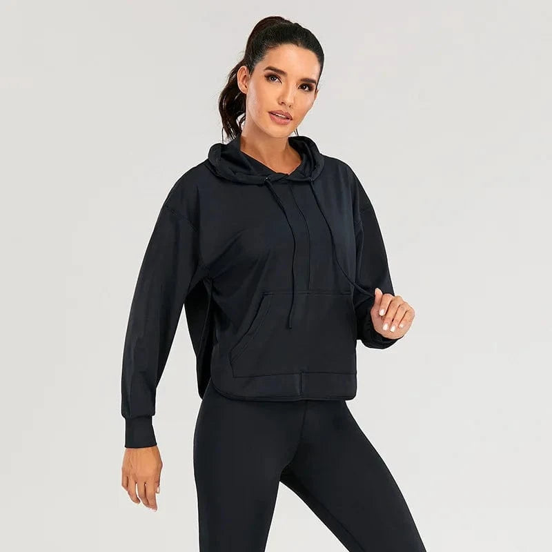Fashionable Casual Sport Long Sleeve Hollow out Back Hoodie Two Piece Sets Women Stylish Yoga Gym Leggings Leisure Suit