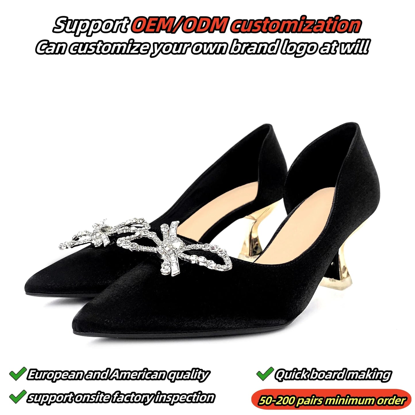 Fashionable delicate sweet bow high heels thin heels shallow mouth pointed side hollow out single shoes
