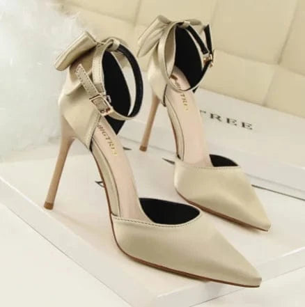 Fashionable Heel Ladies Pumps New Designer High Heeled Pointed Toe Ladies Pumps Sexy Elegant Ladies Heels