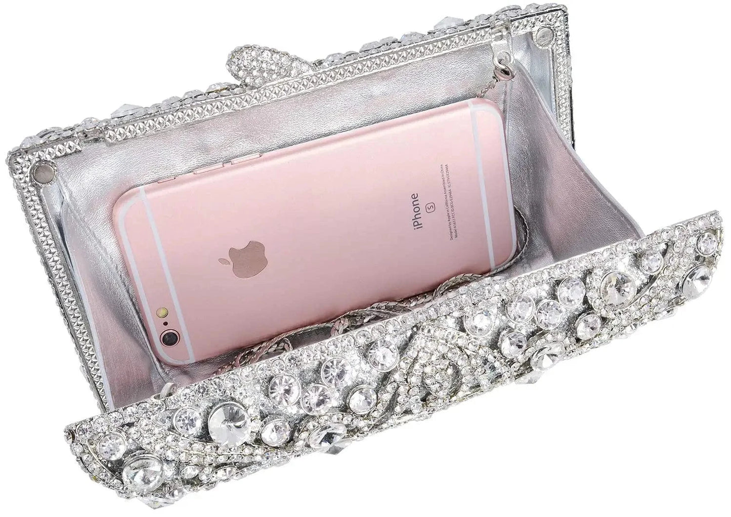 Fast Delivery Hollow Out Purse Diamond Luxury Handmade Rhinestone Gown Wedding Party Crystal Evening Clutch Bag