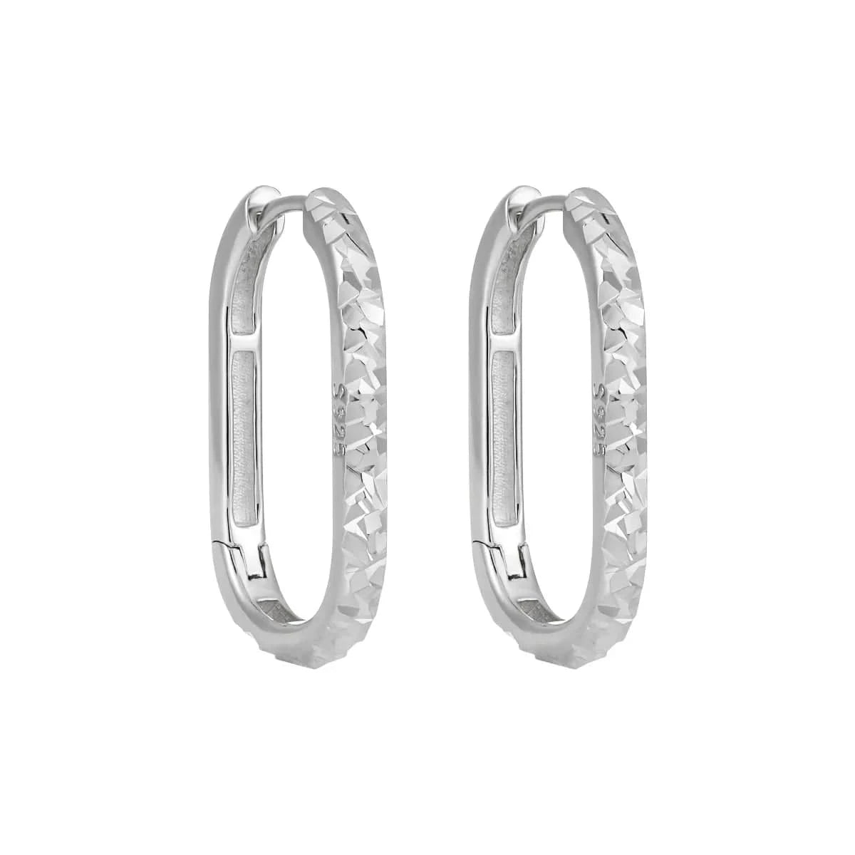 Fine jewelry 925 sterling silver U shape hoop huggies earrings 18K gold plated plain 925 silver earring jewelry women wholesale