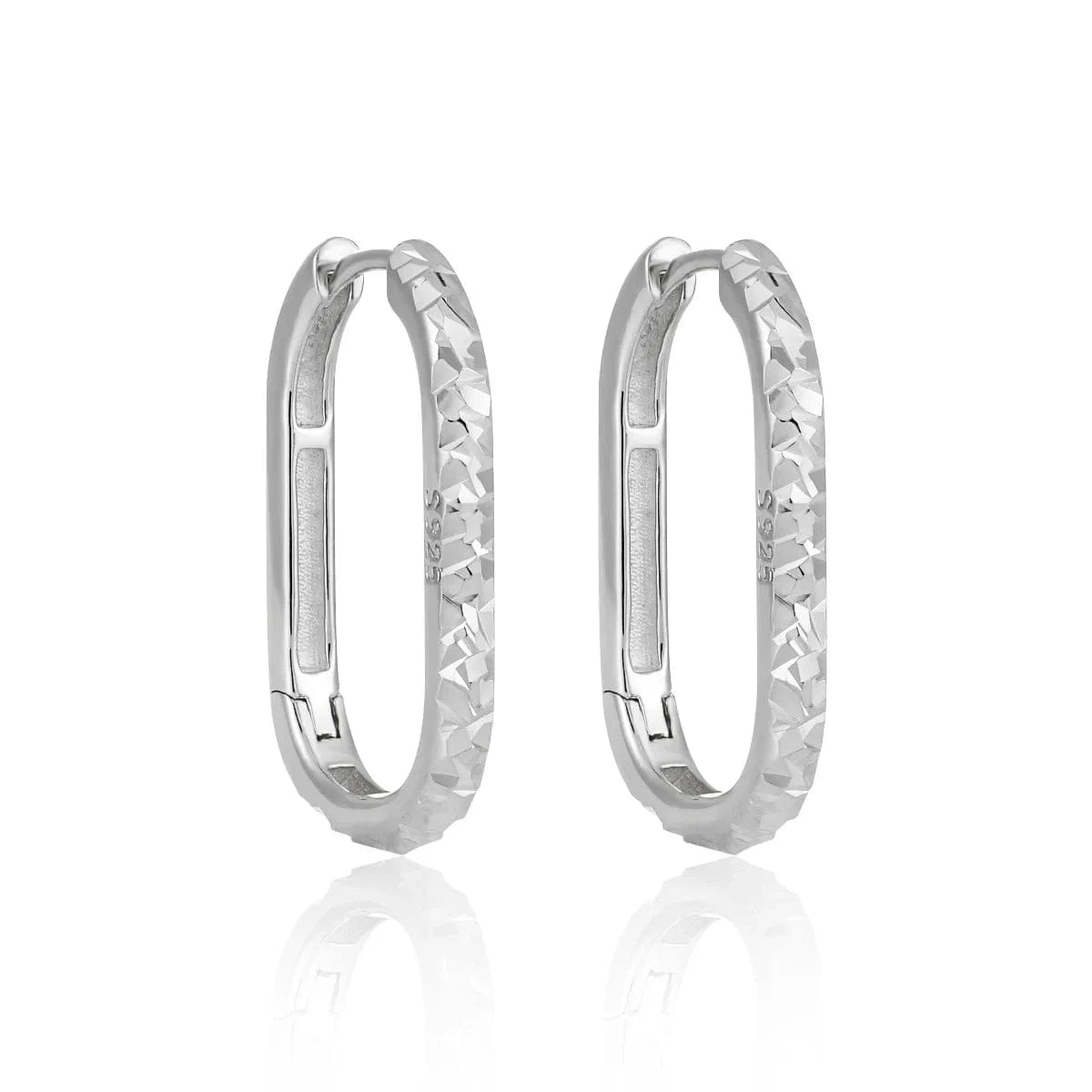 Fine jewelry 925 sterling silver U shape hoop huggies earrings 18K gold plated plain 925 silver earring jewelry women wholesale