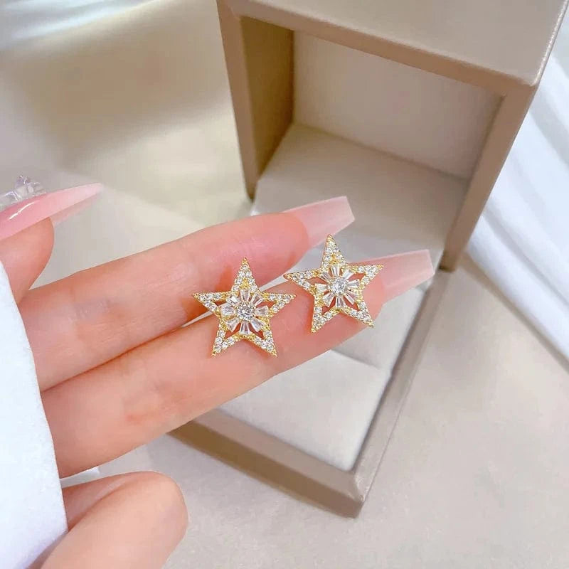 Fine Jewelry Jewelry Sets 18k Gold Plated Stainless Steel Zircon Crystal Pendant Necklace Earrings Jewelry Set For Women Gift