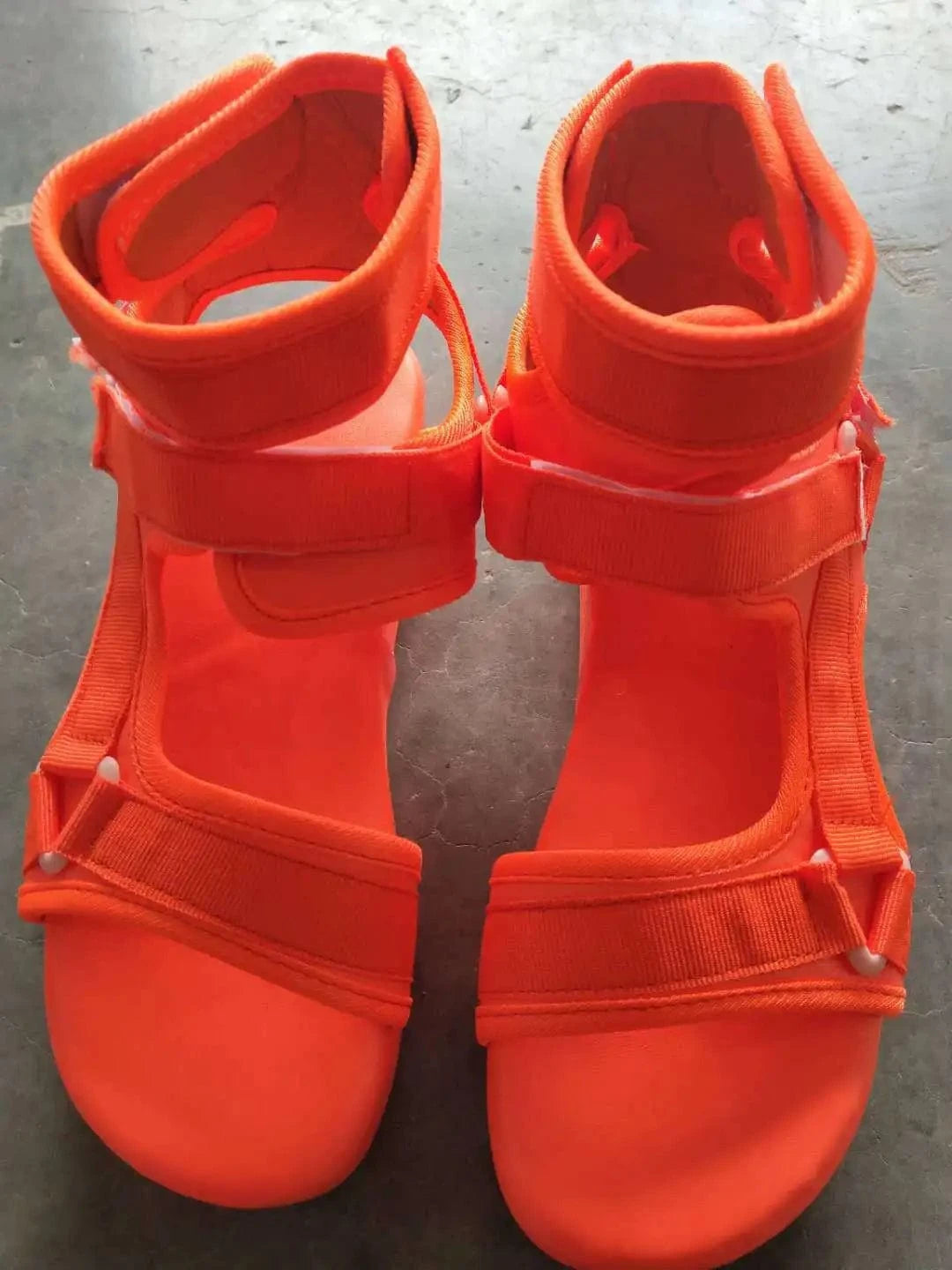 Flat Platform Candy color  OEM China factory summer outdoor ladies pink sandals women shoes