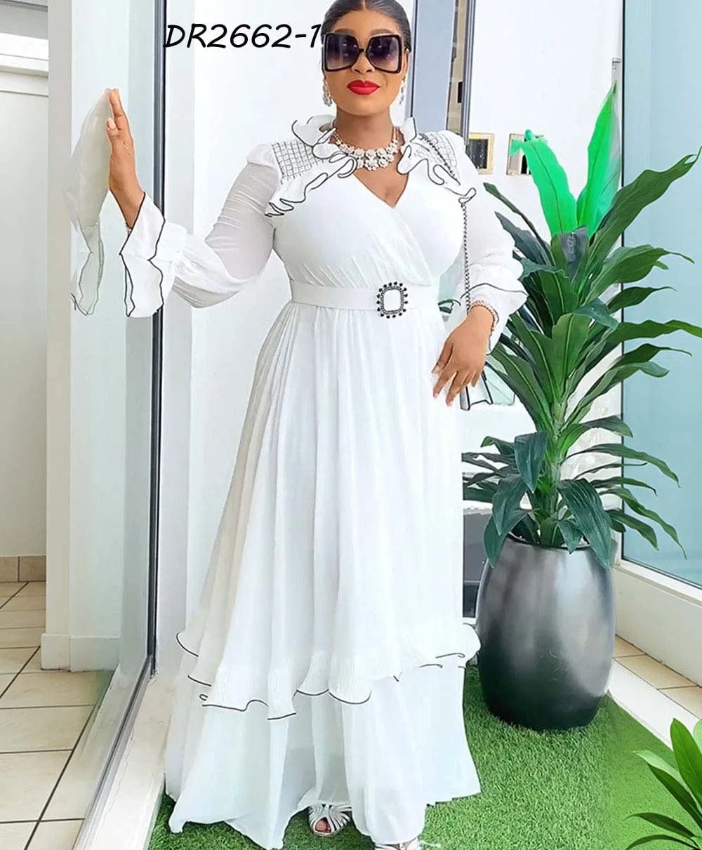 Flovar Malaysia Navy Modern Dress Baju Kurung Islamic Clothing