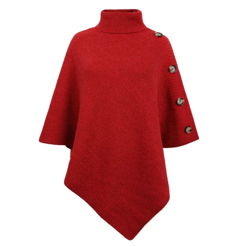 Free / 3 Casual Design Shawl Cloak Women Sweater Solid Color Knitted Shirt Jacket Lady Winter Clothing
