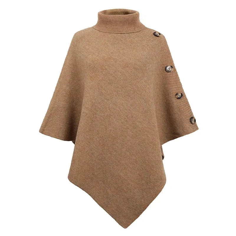 Free / 5 Casual Design Shawl Cloak Women Sweater Solid Color Knitted Shirt Jacket Lady Winter Clothing