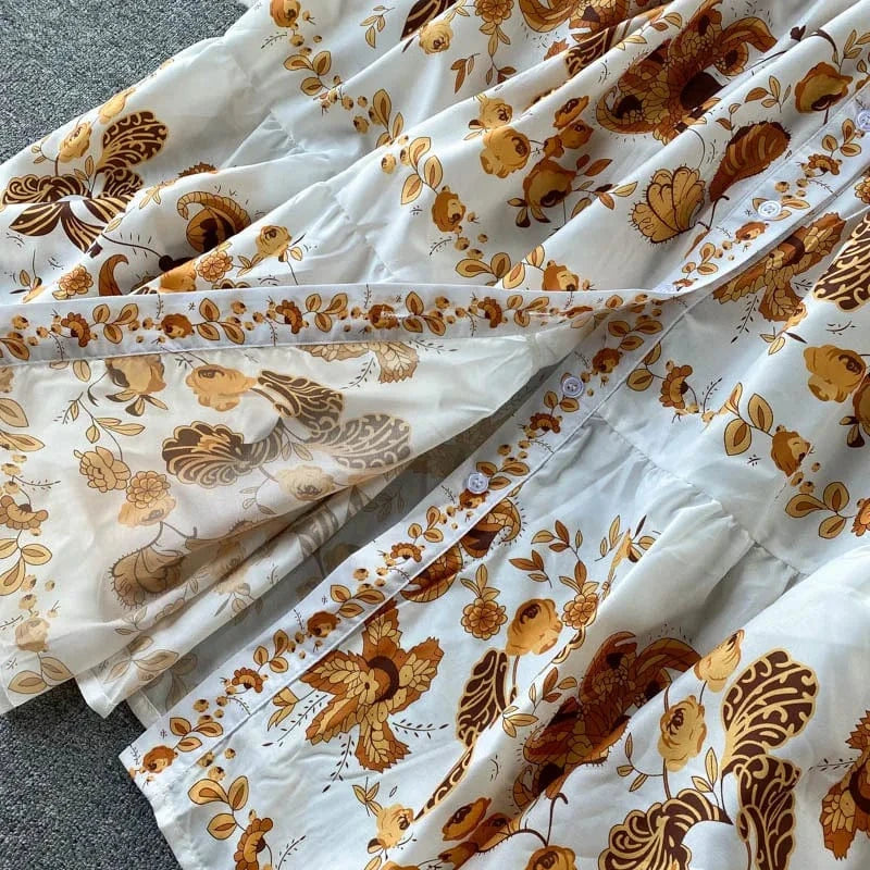 Free / As picture 2022 New Arrival Summer Dresses Women Casual Elegant Classic Fit And Flare Midi Dress