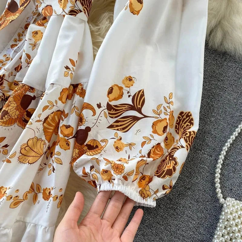 Free / As picture 2022 New Arrival Summer Dresses Women Casual Elegant Classic Fit And Flare Midi Dress