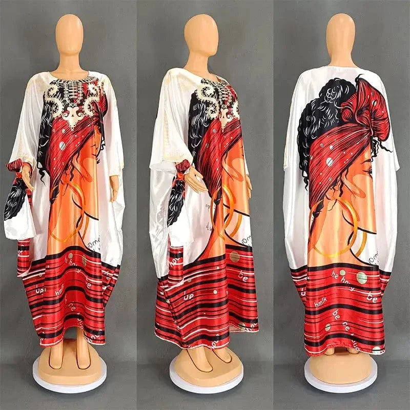 Free / color3 Women's Print Maxi Dress Plus Size