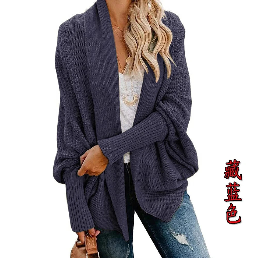 Free / Dark Gray Winter 2024 new sweater sweater cardigan plus-size women's multicolor coat