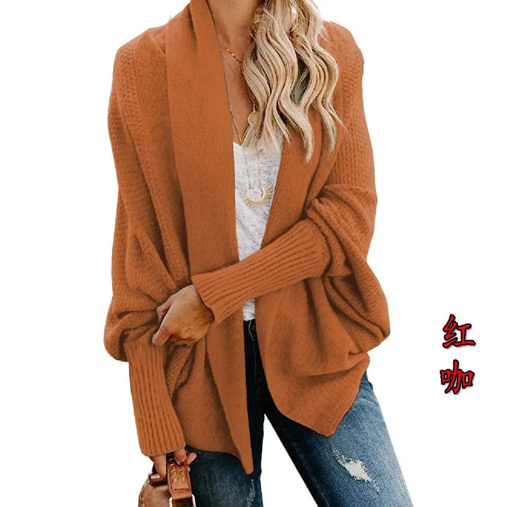 Free / Orange Winter 2024 new sweater sweater cardigan plus-size women's multicolor coat
