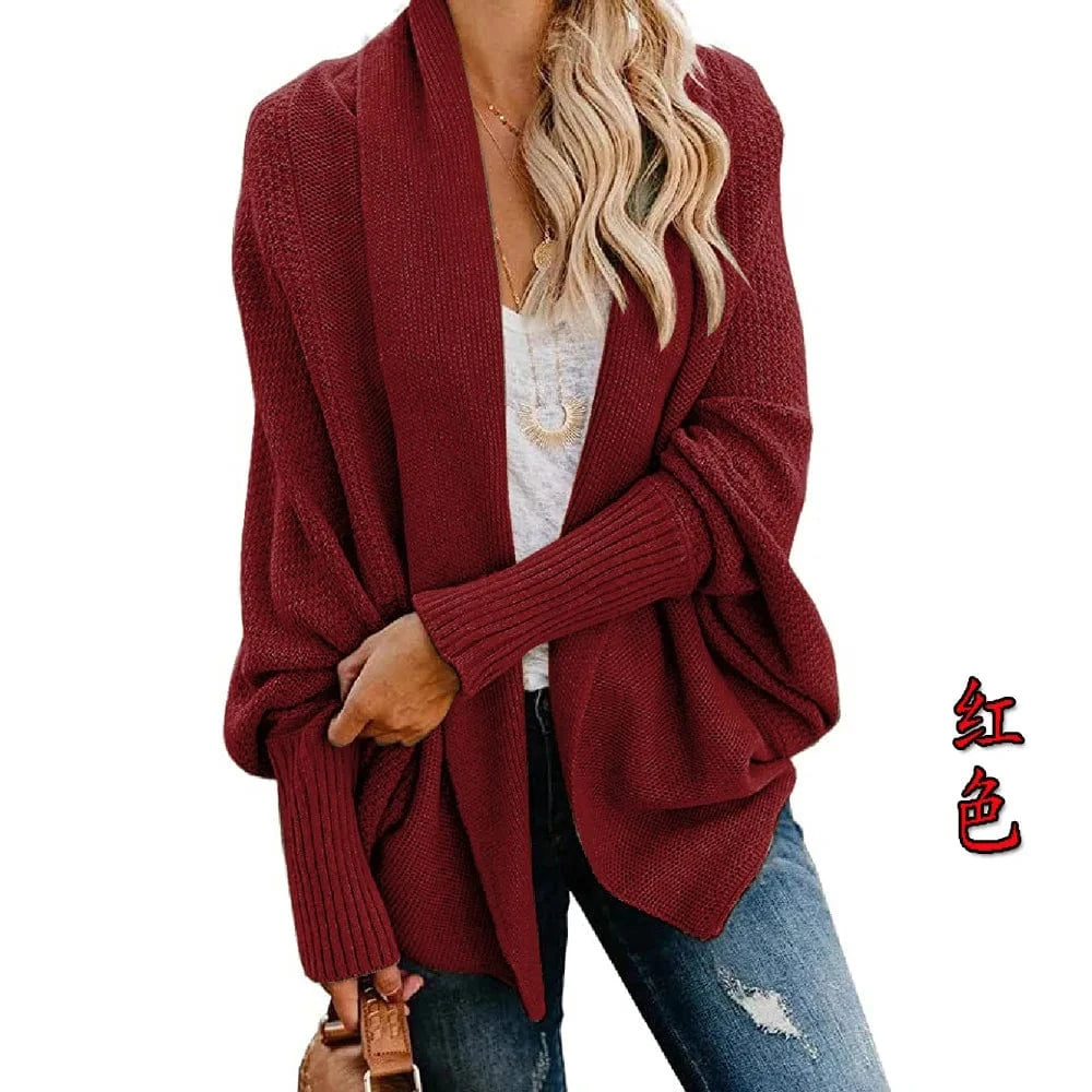Free / Red Winter 2024 new sweater sweater cardigan plus-size women's multicolor coat