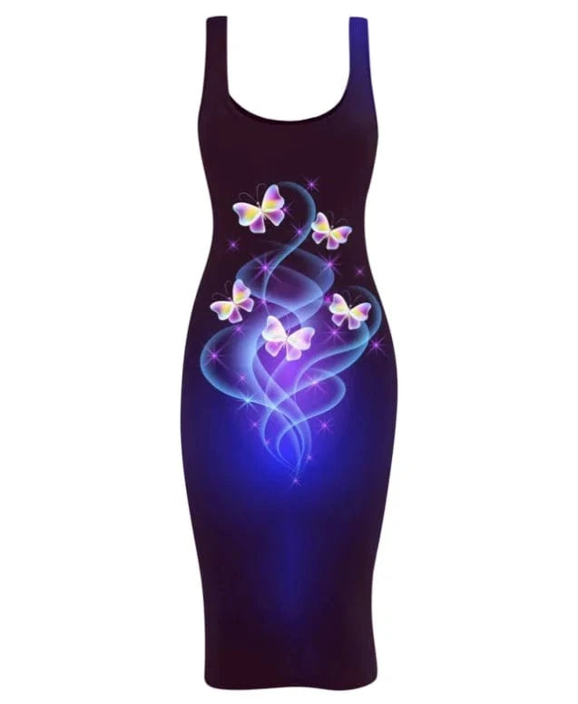 Free Sample 40+ Style Sleeveless Bodycon Tank Long Dress Women 2024 Stretch Party Night Club Streetwear Casual Ladies Dresses