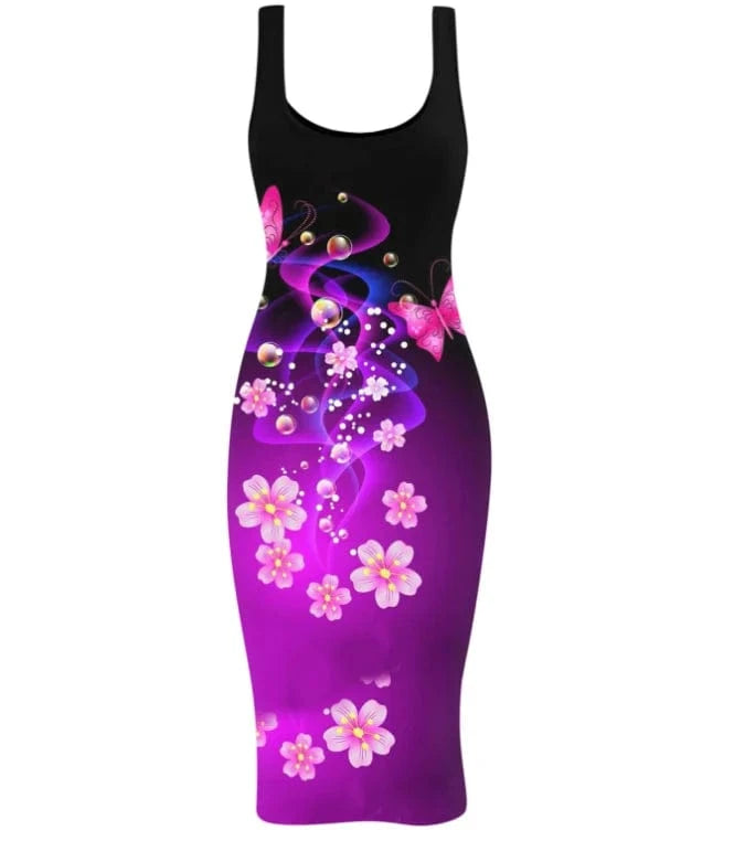 Free Sample 40+ Style Sleeveless Bodycon Tank Long Dress Women 2024 Stretch Party Night Club Streetwear Casual Ladies Dresses