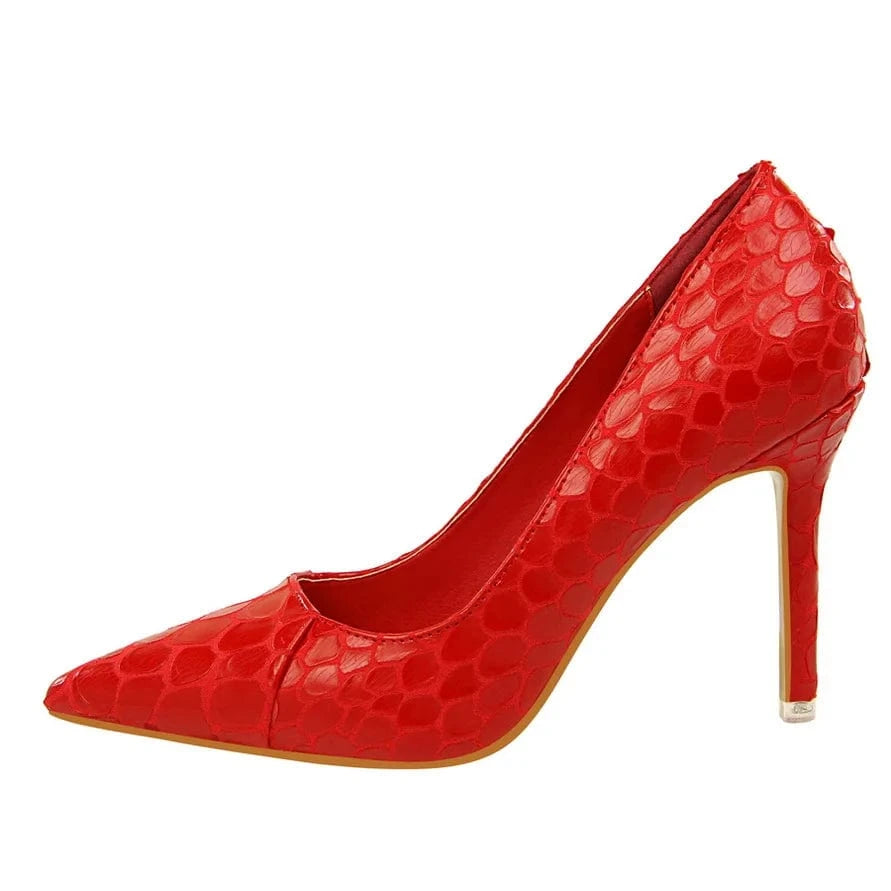 Free Shipping High-End Unique Fish Scale Design Stiletto Heeled Sandals for Ladies
