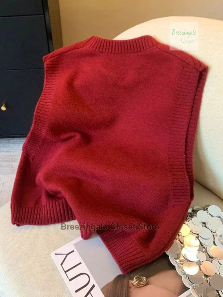 French style design nail bead inlaid diamond knitted vest for women's spring new style, sleeveless camisole top for outerwear