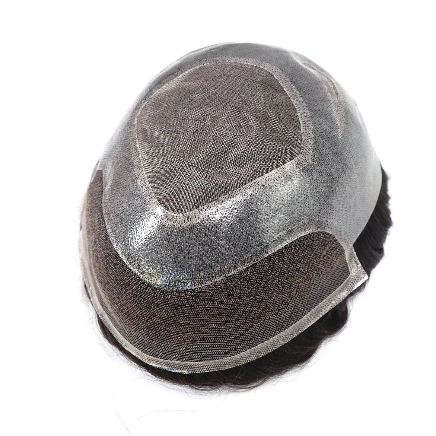 Front Lace Toupee For Man Human Hair Gray Man Hair Patch Invisible Male Hair Capillary Prosthesis