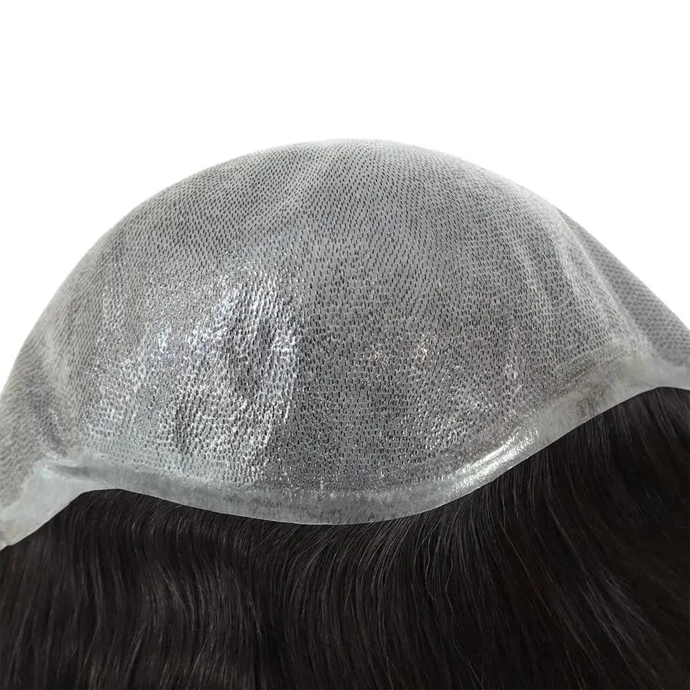 Full cap / #NC / 6inches BIO FW 6" Knotted Full Polyskin PU Human Hair Wig for Women Natural Straight