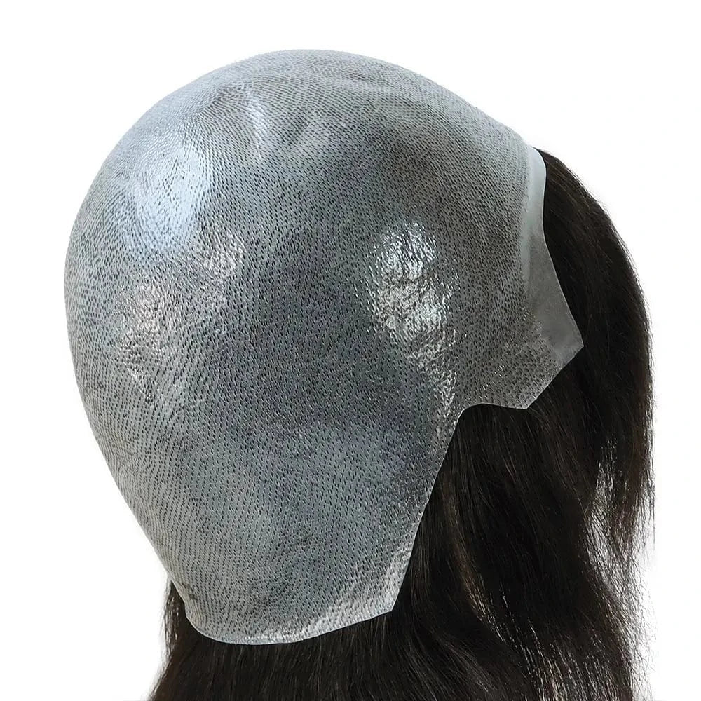 Full cap / #NC / 6inches BIO FW 6" Knotted Full Polyskin PU Human Hair Wig for Women Natural Straight